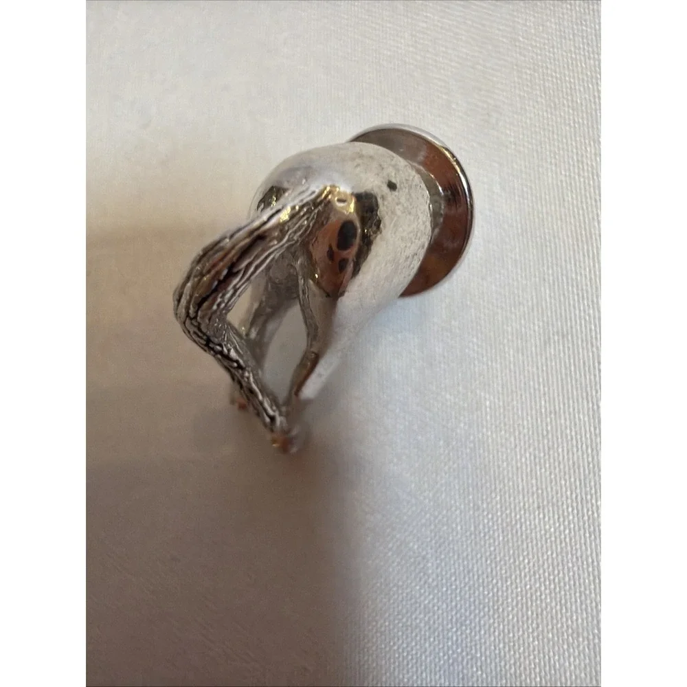 Sterling‎ Silver Horse Rear End Tie Tack – Whimsical & Unique 6grams